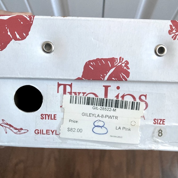 Vintage TWO LIPS Gileyla Bejeweled Pewter 4" Heels - Picture 7 of 8